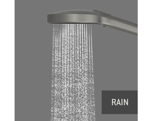 Handdouche met waterstraal in regenmodus