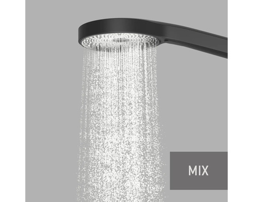 Handdouche met waterstraal in de badkamer