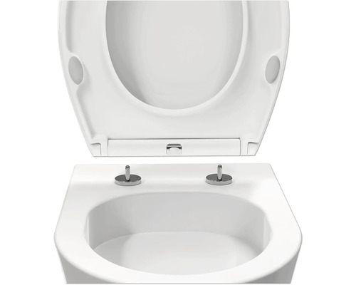 Witte toiletbril met deksel