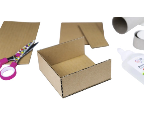 Knutselset met karton, schaar en lijm