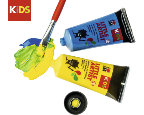 Verftubes en penselen voor kinderen