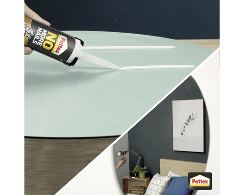 "Toepassing van montagelijm op een oppervlak