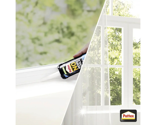 Montagekit aanbrengen op een vensterbank met Pattex Logo
