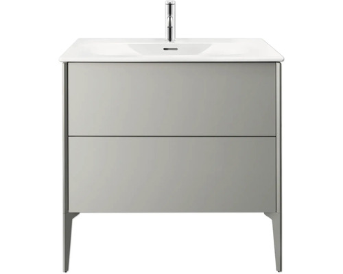 Wastafelonderkast met twee laden, opzetwastafel en kraan