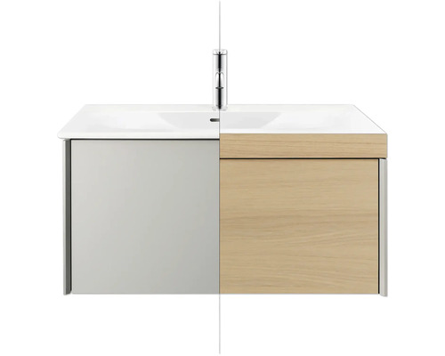 Wastafelonderkast met wastafel en kraan