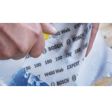 Bosch schuurnet Expert W480 met korrel 180