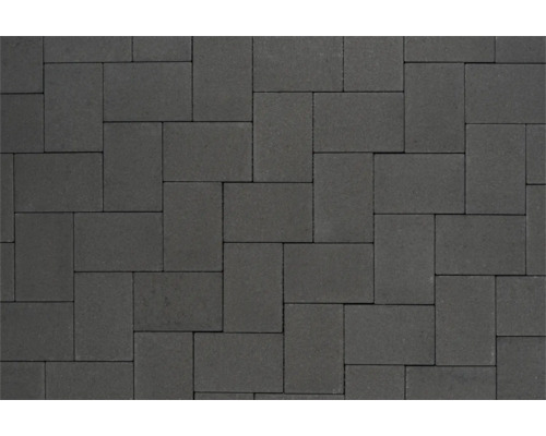 Bestrating van betonnen straatstenen in rechthoekig formaat