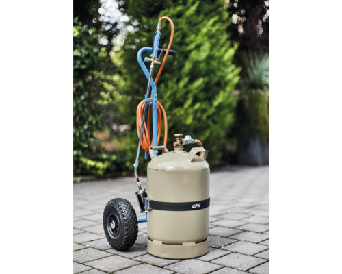 CFH gasfleswagen met gasbrander en gasfles