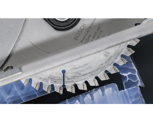 Bosch zaagblad met een diameter van 165 millimeter.