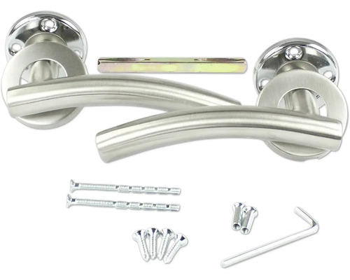 Deurklinkstel met bevestigingsmateriaal