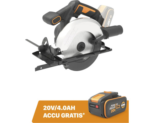 WORX Accu handcirkelzaag WX526.9 (zonder accu) **gratis 20V accu**