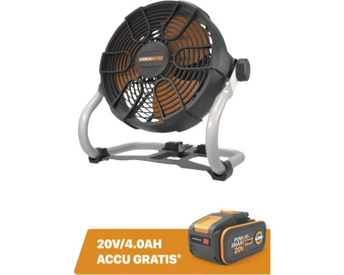 WORX Accu ventilator WX095.9 (zonder accu) **gratis 20V accu**