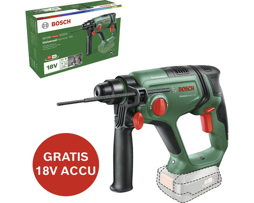 BOSCH UniversalHammer 18V **gratis accu**