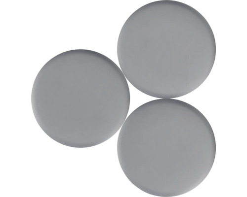 Drie glazen mozaïekstenen, rond