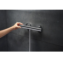 Opbouw douchethermostaat met handbediening voor een donkere wand