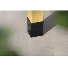 STARX Paalhouder voor in beton 70x70 mm zwart