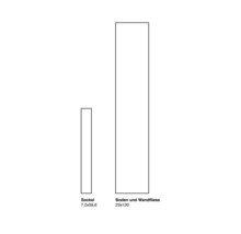 Wand- en vloertegel Firenze dark oak 23x120 cm