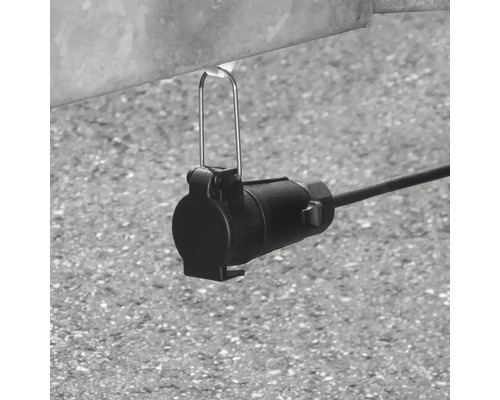 Aanhangercontactdoos met kabel en houder voor aanhangers