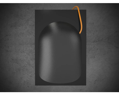 Zwarte LED wandlamp met ophanging