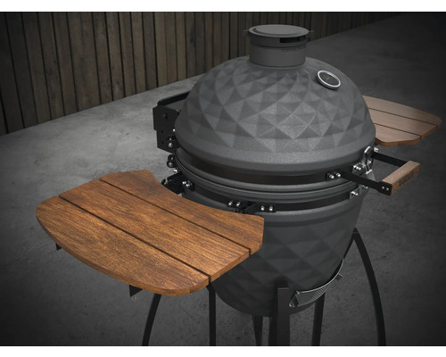 Keramische barbecue met bijzettafels voor de tuin