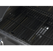 Detailopname van een gasbarbecue met grillrooster.