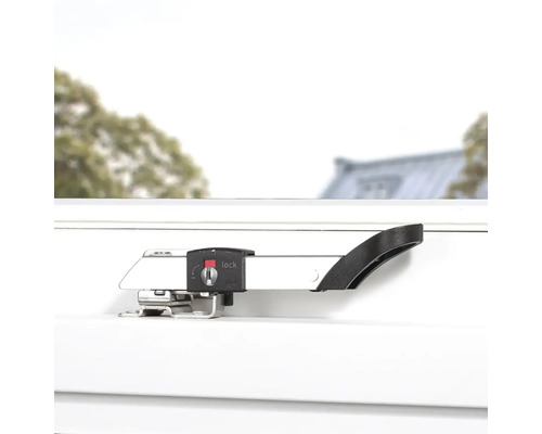 Raambeveiliging met sleutel om te vergrendelen