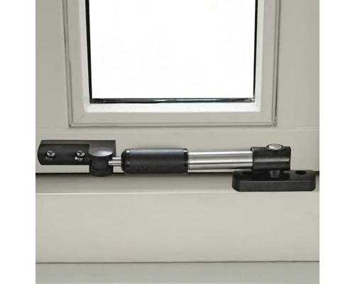 Raambegrenzer voor draaikiepramen om de openingshoek te beperken