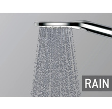 Regendouchekop met waterstraal