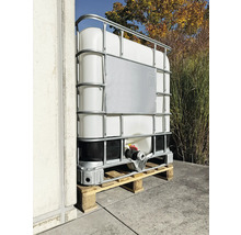 IBC container met roosterbox op pallet