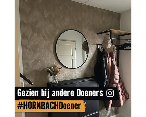 Hal met schoenenkast, spiegel, kapstok en wanddecoratie