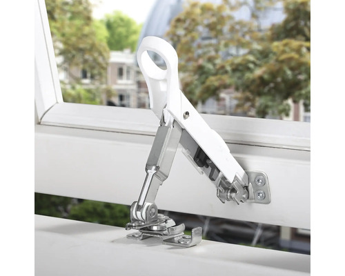 Raamuitzetter van metaal en kunststof voor raambeveiliging