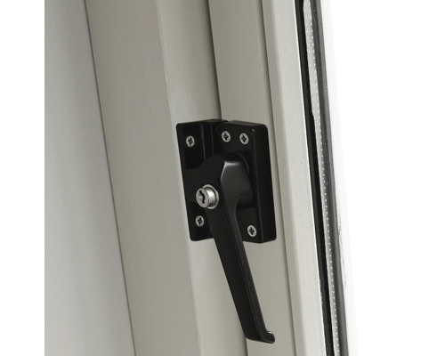 Raamkruk met slot op het raam