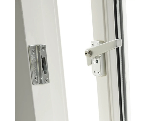 Raambeslag met raamkruk en sluitplaat