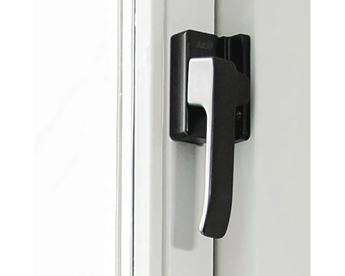 Metalen raamkruk op raam