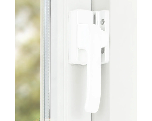 Raamkruk op een kunststof raam