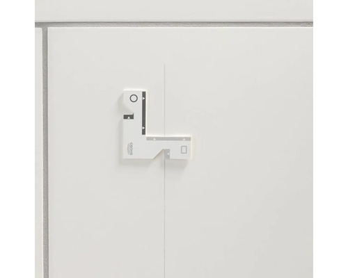 Grohe Logo installatiesjabloon op witte achtergrond