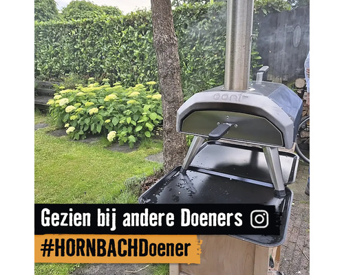 Ooni pizzaoven in de tuin