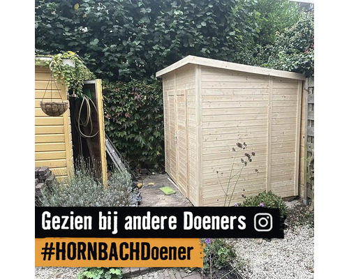 Houten tuinhuis in de tuin