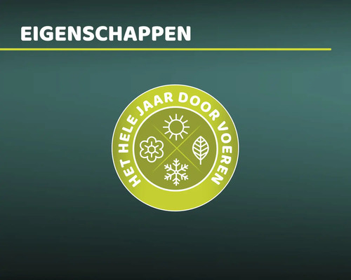 Eigenschappen: Geschikt voor het hele jaar door voeren