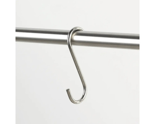 Roestvrijstalen S-haak aan een stang