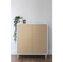 Kast met deuren, planten en kaars