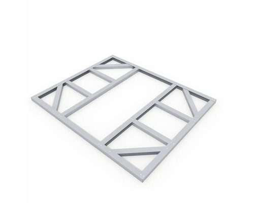 Metalen frame voor tuinhuis fundering