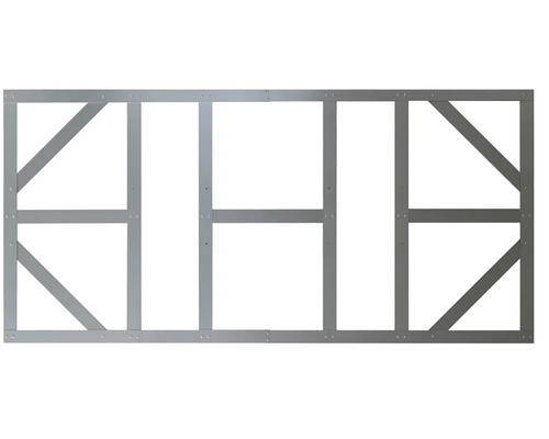 Metalen frame met rechthoekige en diagonale stijlen voor bouwprojecten