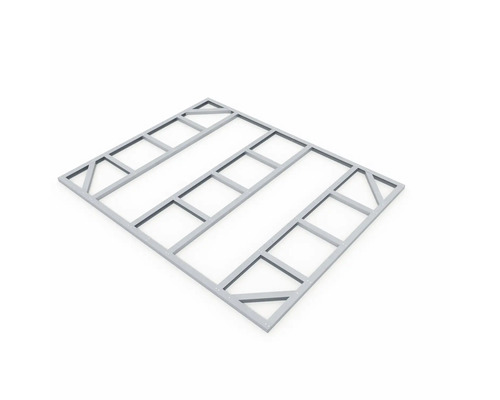 Vierkante terrasconstructie van metaal