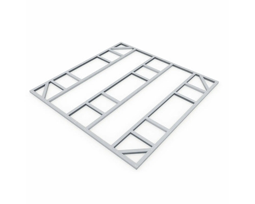 Metalen frame voor tuinhuis fundering