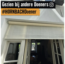 FLORACORD Rolgordijn buiten HDPE crème/wit 240x240 cm