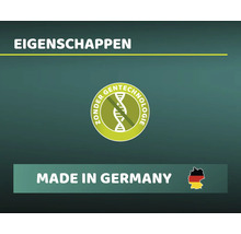 Eigenschappen: Zonder gentechnologie symbool en Made in Germany keurmerk