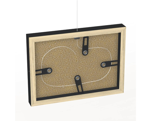 Achterkant van een fotolijst met ophangsysteem