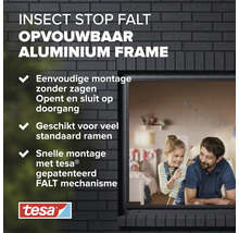 TESA Inzethor raam FALT antraciet 80-140x80-140 cm