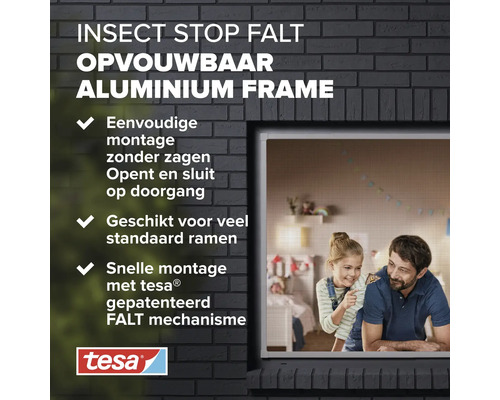 Insectenhor met opvouwbaar aluminium frame voor ramen
